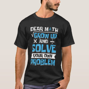 T-shirt Retour à l'école Citation mathématique pour filles