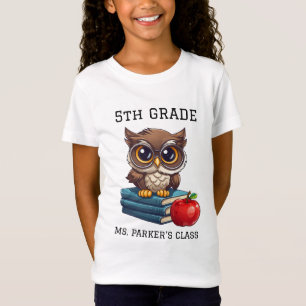 T-Shirt Retour à l'école Classe de niveau personnalisé