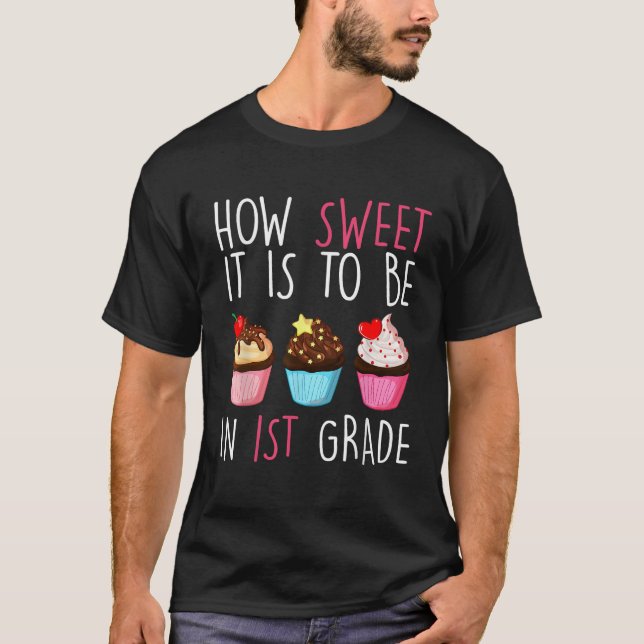 T-shirt Retour À L'École Comme Il Est Doux D'Être En 1Ème  (Devant)