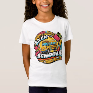 T-Shirt Retour à l'école - Conception lumineuse et amusant