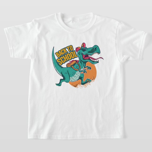 T-shirt Retour à l'école Dinosaur enfants (Poser)