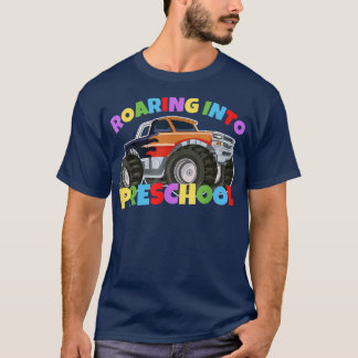 T-shirt Retour À L'École En Camion Monster De L'École Prés