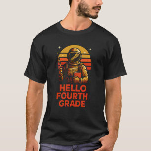 T-shirt Retour à l'école Enseignant Bonjour Quatrième Clas