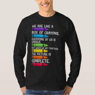 T-shirt Retour à l'école Enseignant Nous sommes comme une