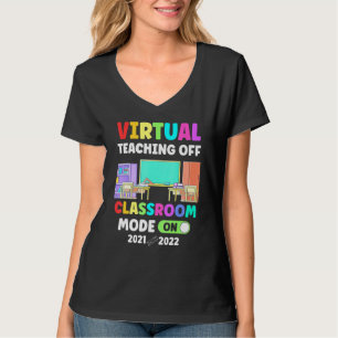 T-shirt Retour à l'école enseignement virtuel de l'enseign