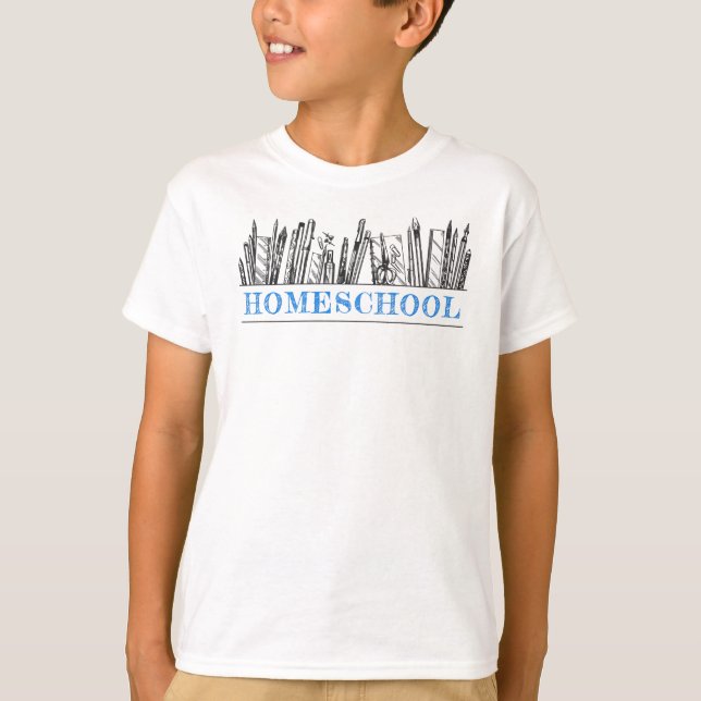 T-shirt Retour à l'école familiale : Hommes, Femmes et Enf (Devant)