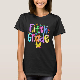 T-shirt Retour à l'école Filles de cinquième année Arc 5e