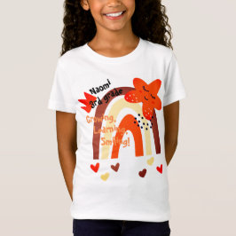 T-Shirt Retour à l'école | Fun Cute Boho Style Enfants Nom