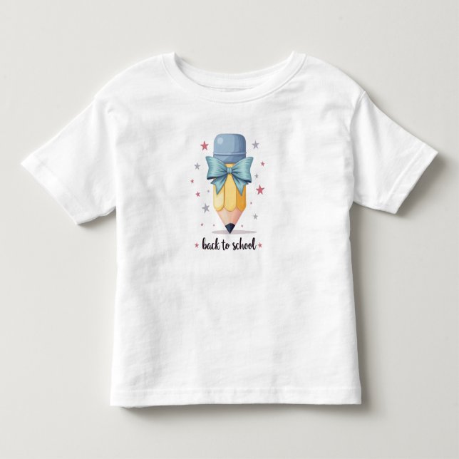 T-shirt retour à l'école garçon chemise, jardin d' (Devant)