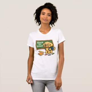 T-shirt Retour à l'école - jolie Golden Retriever