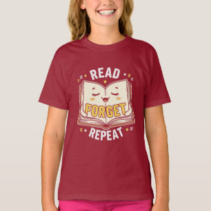 T-shirt Retour à l'école Livre de sommeil drôle Étudiant
