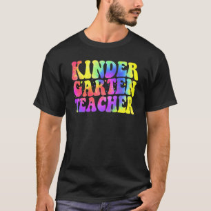 T-shirt Retour À L'École Maternelle Professeur Tie Dye