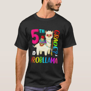 T-shirt Retour À L'École No Prob-Llama Bonjour Enfants De