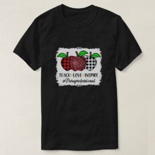 T-shirt Retour À L'École Para Paraprofessionnel Enseigna
