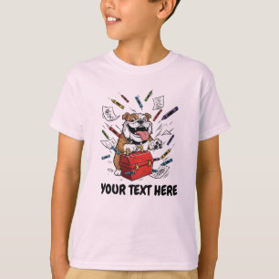 T-shirt Retour à l'école personnalisé Texte personnalisé e