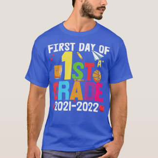 T-shirt Retour à l'école premier jour de 1ère année