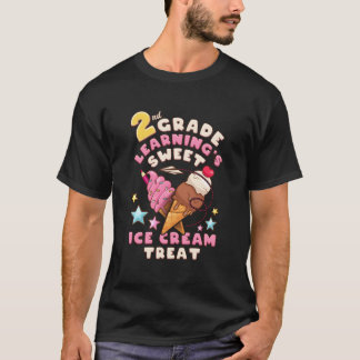 T-shirt Retour à l'école Premier Jour De 2E Année Glace
