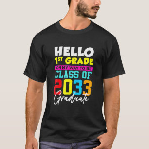 T-shirt Retour À L'École Premier Jour De Première Année Bo