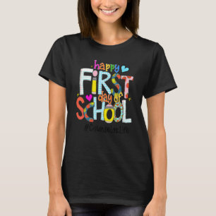 T-shirt Retour à l'école Premier jour d'école heureux Mign