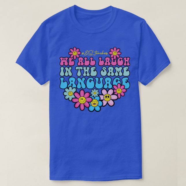 T-shirt Retour À L'École Premier Jour Enseignant ESOL Étud (Design devant)
