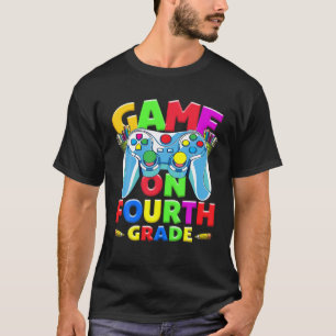 T-shirt Retour À L'École Premier Jour Jeu Sur Vide De Quat