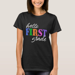 T-shirt Retour à l'école première année pour garçons fille