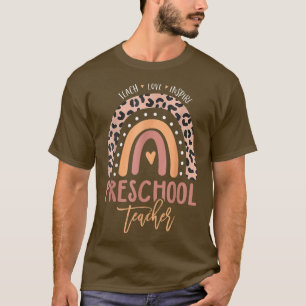 T-shirt Retour À L'École Préscolaire L'Amour De L'Enseigna