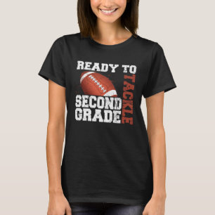 T-shirt Retour à l'école prêt à s'attaquer à la deuxième a