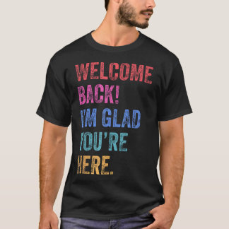 T-shirt Retour À L'École Professeur Bienvenue De Retour Je