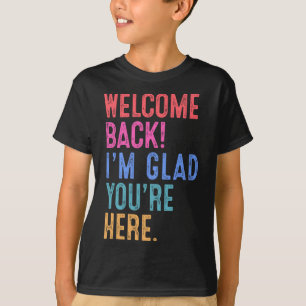T-shirt Retour à l'école Professeur Bienvenue Retour Je su
