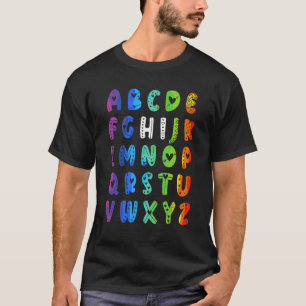 T-shirt Retour à l'école Salut Alphabet Pré-Maternelle Ens