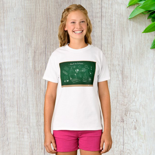 T-shirt Retour à l'école Science Chalkboard Éducation (Créateur téléchargé)