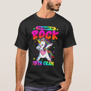 T-shirt Retour À L'École Unicorn Dapping Je suis prêt à Ro