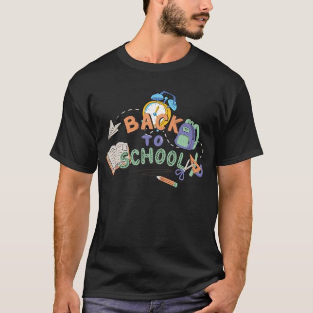 T-shirt Retour à l'école Vibes-Cool Design esthétique de l (Devant)