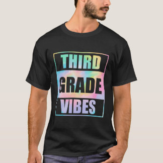T-shirt Retour À L'École Vibes De 3E Année Première Journé