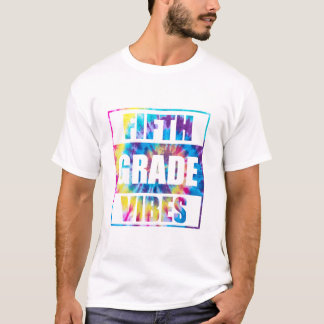 T-shirt Retour À L'École Vibes De 5E Année Premier Jour De