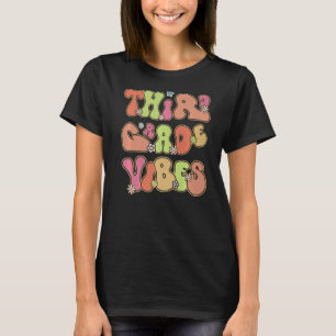 T-shirt Retour À L'École Vibes De Troisième Année 3E Année