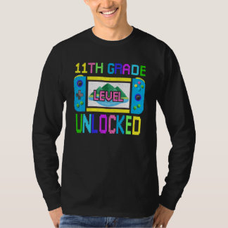 T-shirt Retour à l'école Video Gamer Niveau 11e année Débl