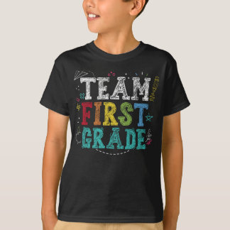 T-shirt Retour À L'Équipe D'École Élève De Première Année