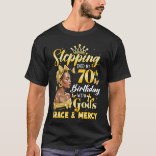 T-shirt Retour À Mon 70E Anniversaire Femme Religiou