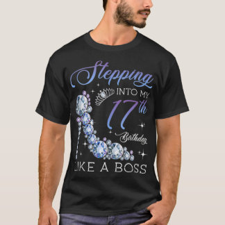 T-shirt Retour au 17e anniversaire Né en 2003 Cadeaux 17 a