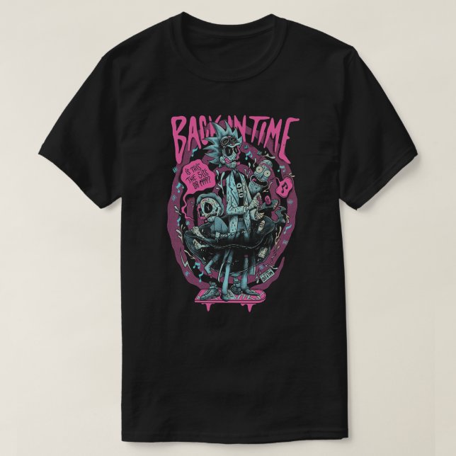 T-shirt Retour dans le temps Neon Portal Parodie (Design devant)