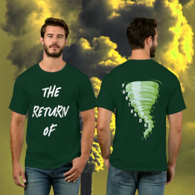 T-shirt Retour de Fartnado gaz vert Tornado Dark Unisex (Return of Fartnado Green Gas Tornado Dark Unisex T-Shirt)
