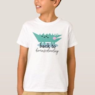 T-shirt Retour de l'alligator à la première journée d'écol