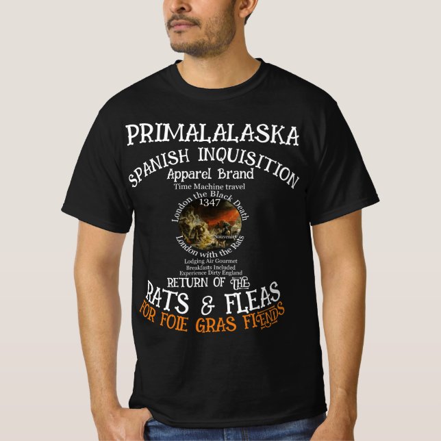T-SHIRT RETOUR D'ENQUÊTE ESPAGNOLE DES RATS & FLEAS (Devant)