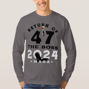 T-SHIRT RETOUR DU BOSS 47 TRUMP 2024