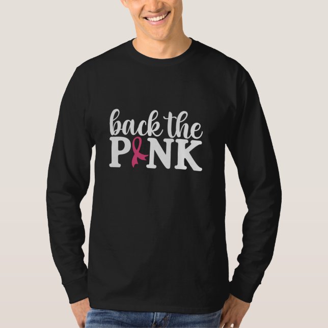 T-shirt Retour La Famille Rose Match Conscience du cancer  (Devant)