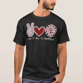 T-shirt Retour La Fière Rouge Pompier Maman Femme Pompier