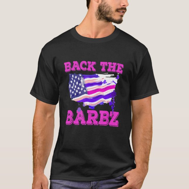 T-shirt Retour Le Barbz Love American Flag Supporter (Devant)