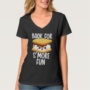 T-shirt Retour pour amusement guimauve grillée sur feu de